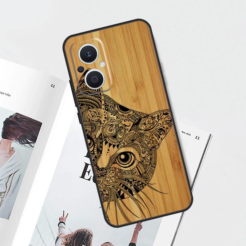 Чехол с принтом черепа из бамбукового дерева для OPPO Reno 8T 4Z 5Z 4 5 6 7 8 Lite 10 Pro OPPO Find X6 Pro X2 X5 Lite X3 Neo