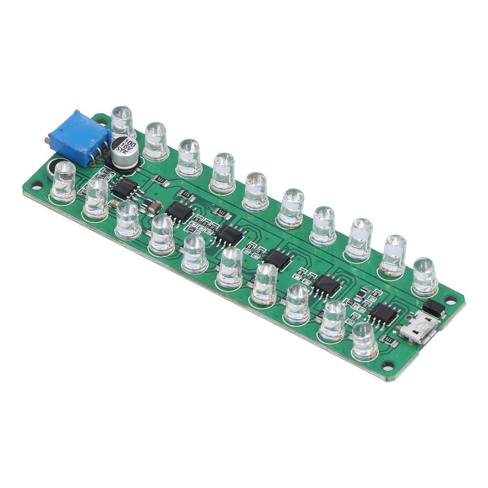 LED Display VU Meter Voice Control LED VU Meter Module LED Indicates RGB Bar Professional Sound