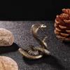 Copper Brass Mini Snake Antique Bronze Decor Figurines For Interior Decoration Desktop Ornament Pure Copper Miniatures Statue