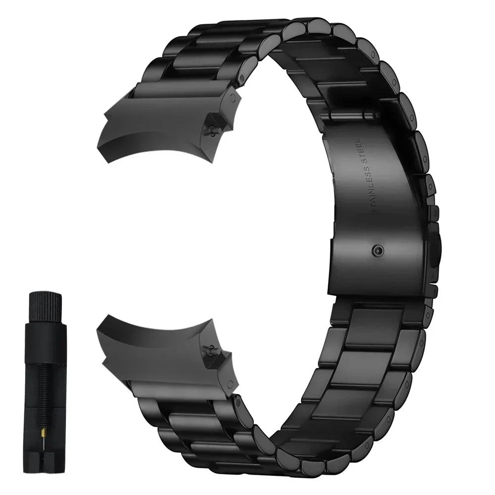 Без зазоров Ремешок для Galaxy watch 7 6 5 4 44мм 40мм 5pro ремешок 45мм стальной ремешок для samsung galaxy watch 6 4 classic 47мм 46мм 43мм