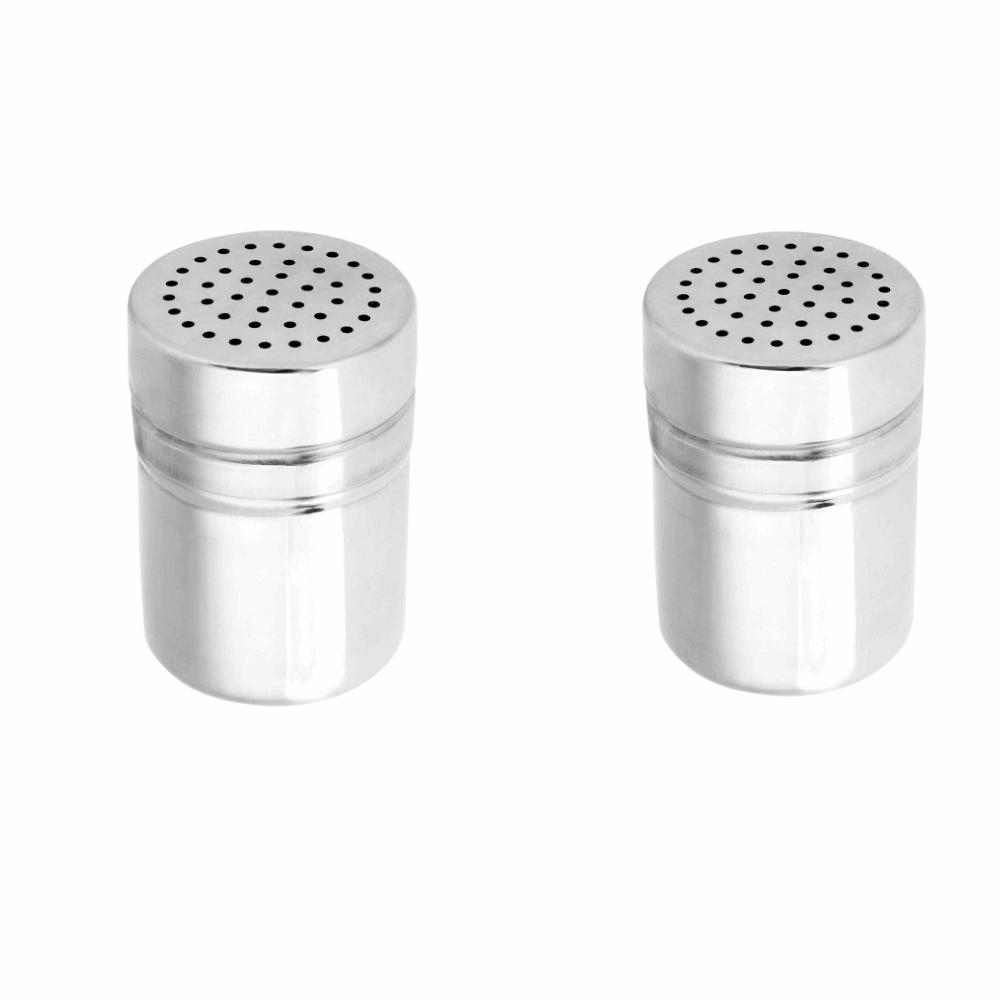 2PCS Stainless Steel Chocolate Dessert Mold Perforated Lid Pudding Mould Kitchen Counter