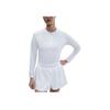 Теннисный топ с четвертью на молнии Court Advantage для женщин Dri-FIT Белый FZ6738-100