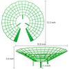 16 шт. Зеленая подставка для посадки клубники с 3 прочными ножками - ПВХ клетка для поддержки растений, устойчивая к коррозии и гниению для домашнего сада,