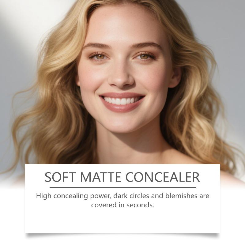 Full Coverage Concealer Waterproof Natural Finish Hydrating Crease Proof Liquid Concealer Makeup for Under Eye Acne Spot