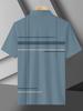 Printed Design – Not Textured Summer Men's Printed Short-Sleeve Polo