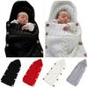 0-6 Months Infant Knitted Button Newborn Baby Sleeping Bag Swaddle Blanket Wrap