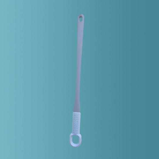 2 шт. Щетка для чистки пальцев ног Силиконовая мочалка для ног с ручкой длиной 15,7 дюйма Мягкая чистящая щетка для душа Инструмент для ухода за ногами для пожилых людей Мужчин Женщин