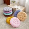 Thickened Round Cushion Pad for Chairs Office Home Polyester Filling Ergonomic Seat Support Non-Slip Base Universal Fit