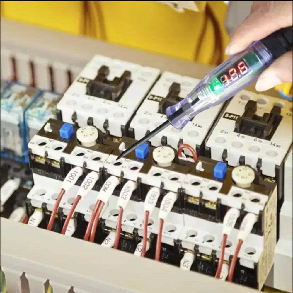 6В 12В 24В DC Автомобильный Грузовой Тестер Напряжения Цепи Цифровой Дисплей Длинный Зонд Ручка Лампочка Автомобильные Диагностические Инструменты Авто Ремонт