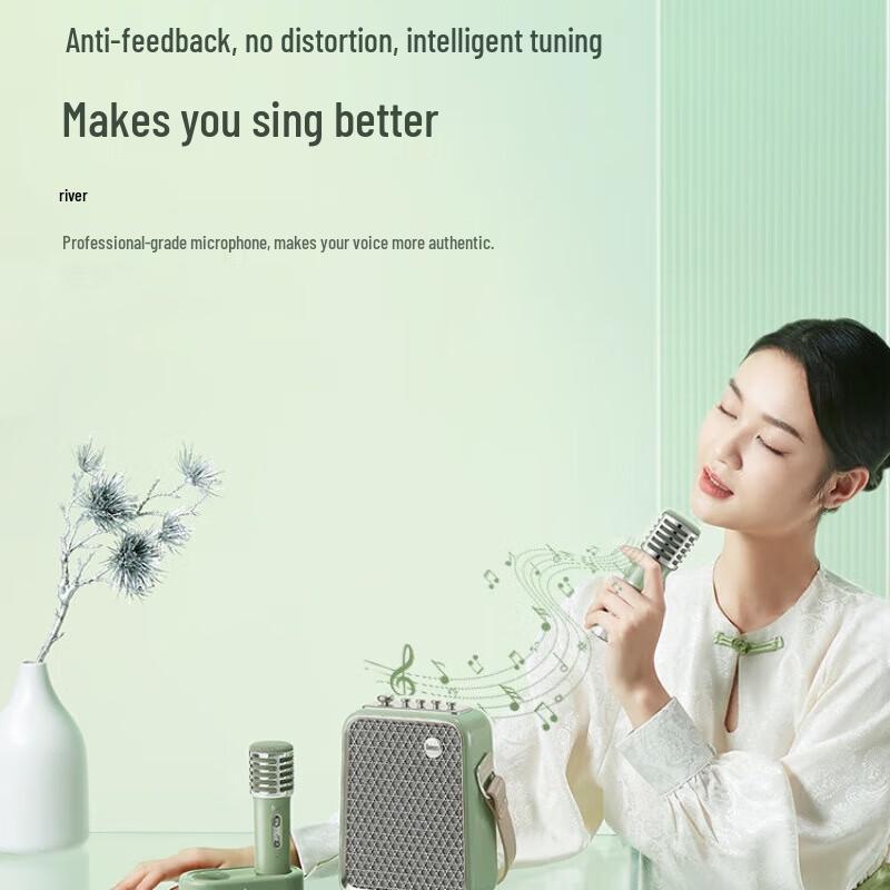 Divoom SongBird-HQ2 Bluetooth-колонка для караоке, штекер CN (адаптер в комплекте) (Китайская версия)