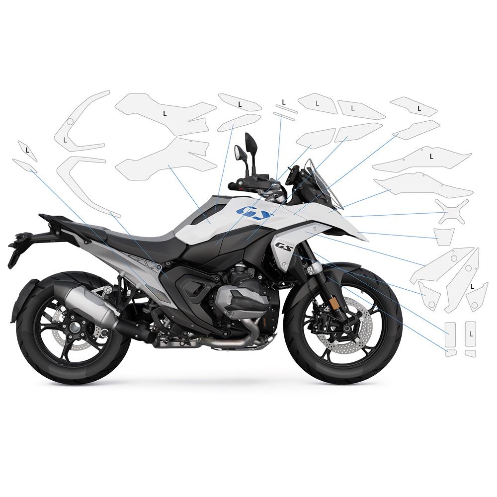 Полная краска R1300GS 2024, защитная пленка для чемодана, защитный комплект из ТПУ для BMW R1300GS R 1300 GS 1300 2023-2024