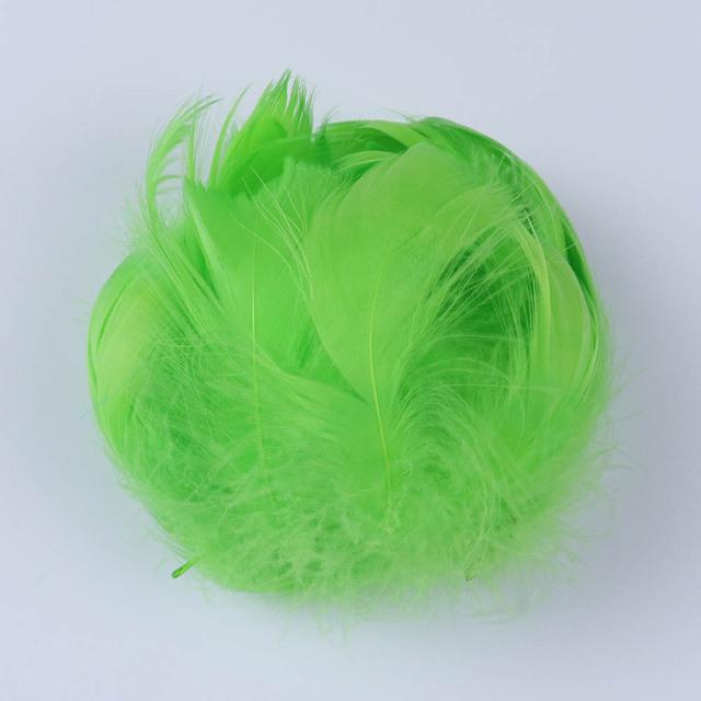 Натуральное гусиное перо 5-8 см, белый шлейф для изготовления ювелирных изделий, серег, свадебных украшений, перья для завязывания мух, 100 шт.