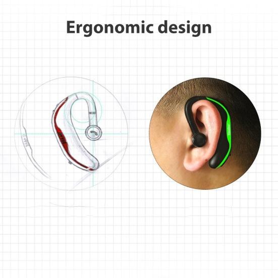 1 шт. f600 беспроводная Bluetooth-совместимая гарнитура с заушным креплением Hands-free для спорта и бизнеса