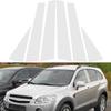 6Pcs Silver Stickers For Chevrolet Captiva 2007-2018 Car Door Pillar Posts Trim Panel Cover Auto Window Chrome BC Column Parts
