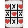 Винтажная жестяная табличка XOXO 8x12 дюймов Металлическое настенное искусство Ретро Декор