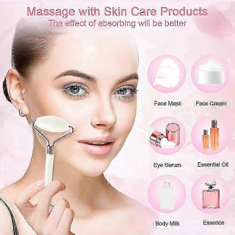 Jade roller and scraping set facial roller and scraping tool, used for daily