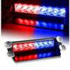 8LED 12V Car LED Strobe Warning Light Truck Emergency Flasher Dash Strobe Light Day Running Flash Led Police Lights Red/Blue
