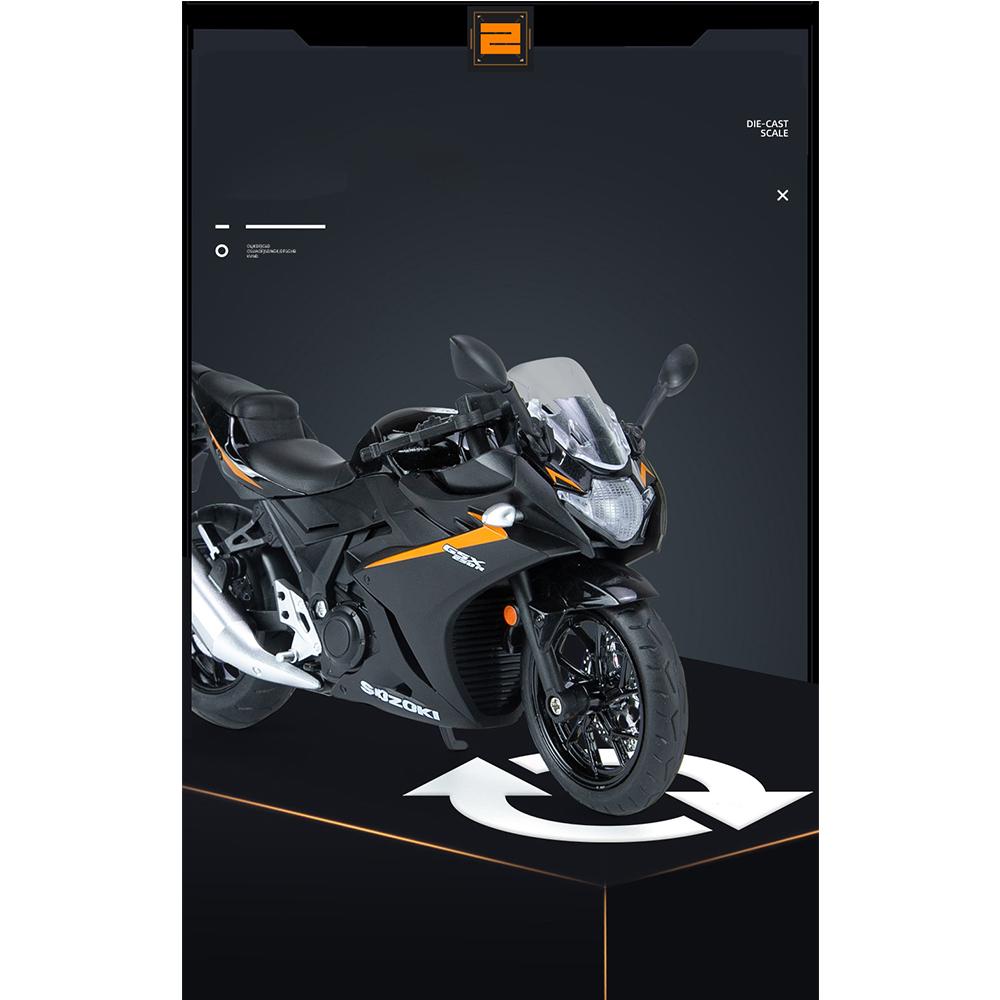 1/12 масштаб Suzuki GSX250R Тип двигателя, имитация литья под давлением, игрушечный дорожный автоцикл, коллекция автомобилей