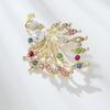 Fashion Rhinestone Peacock Brooches For Women Clothing Coat Jewelry Accessries Gifts