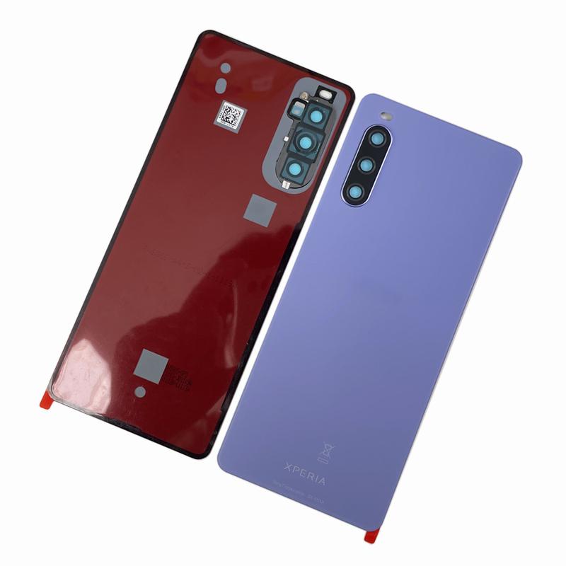 Крышка аккумулятора с объективом для Sony Xperia 10 IV XQ-CC54 XQ-CC72 Задняя крышка аккумулятора Стеклянная Корпус X10 IV Запасные части