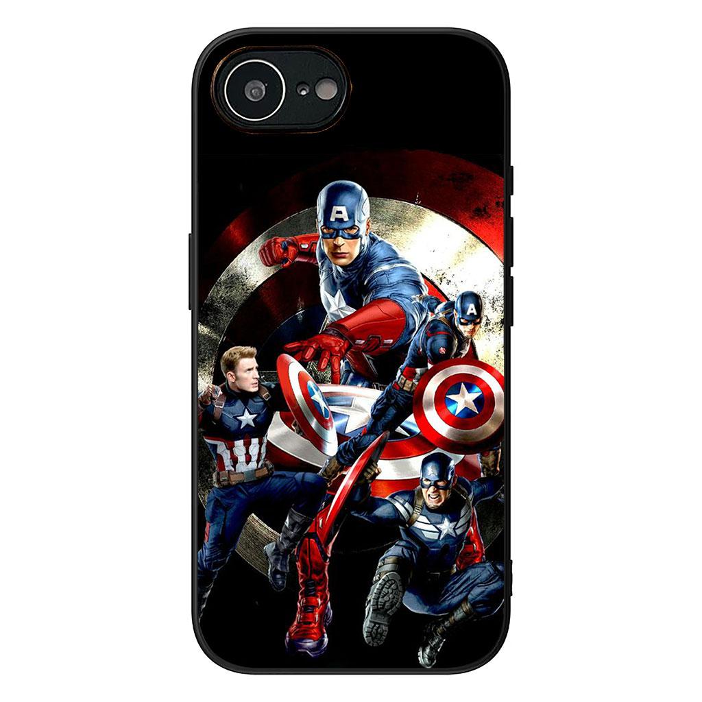 Marvel Captain America Shield Cover Phone Case for Xiaomi Redmi Note 14 12 13 ProPlus A4 A3 Pro Plus 12C 13C 14C 5G