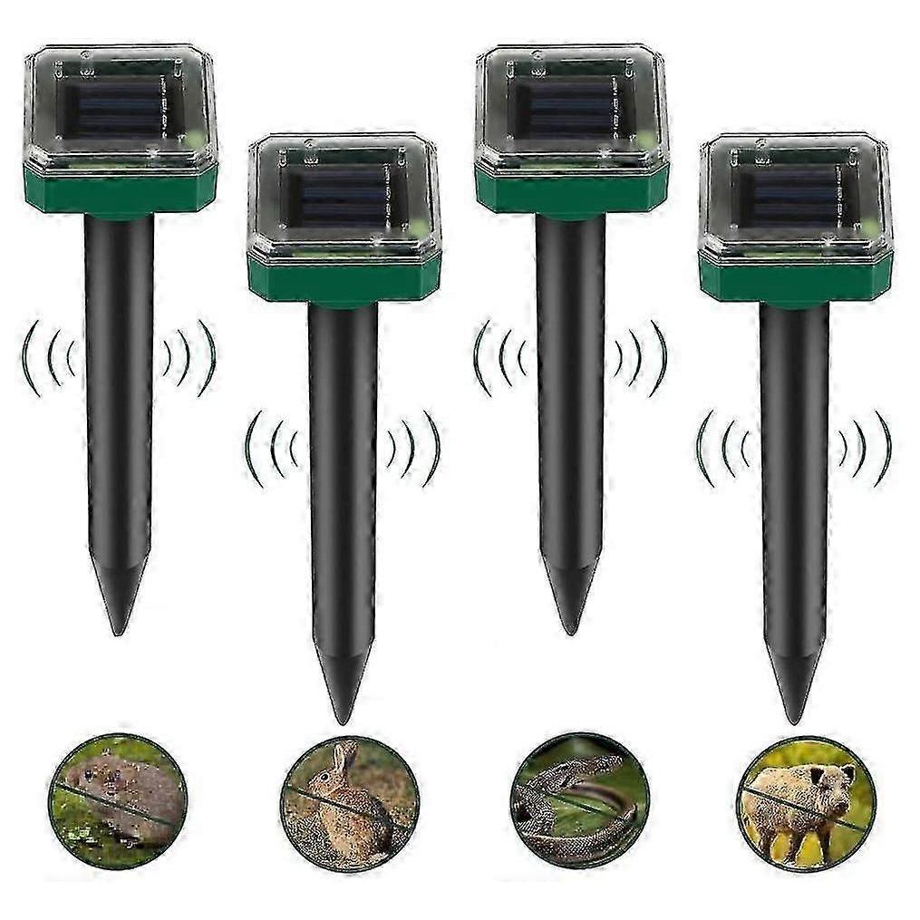 Solar Mole Repellant-4 Pieces, Pest Control, Waterproof Solar Mole Control