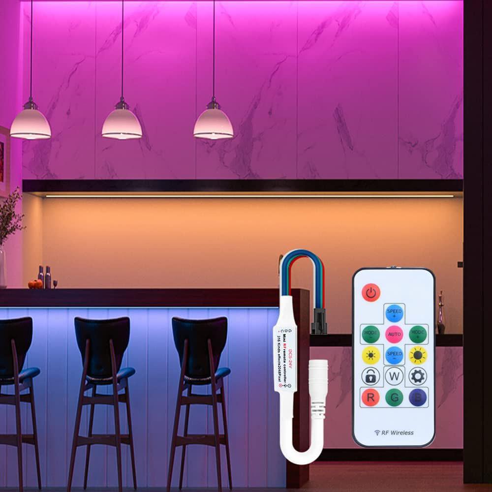 WS2812B WS2811 5050 RGB Светодиодная лента Контроллер 14 клавиш RF Дистанционное управление DC5-24V