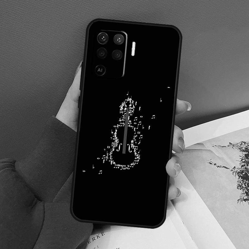 Музыкальные ноты, скрипка, классическая для OPPO Find X3 X5 Pro A9 A5 A31 2020 A15 A16 A52 A72 A1K A83 A91 A54 A74 A94 A53S, чехол