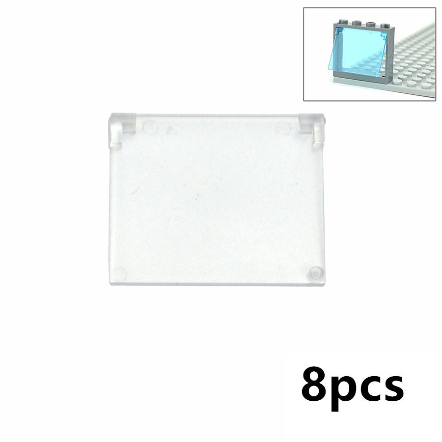 City Window Building Up Cubes Custom Build House Door Frame Glass Bricks Parts Fits 60594 60616 60621 60596 MOC Educational Tool Parts Fo