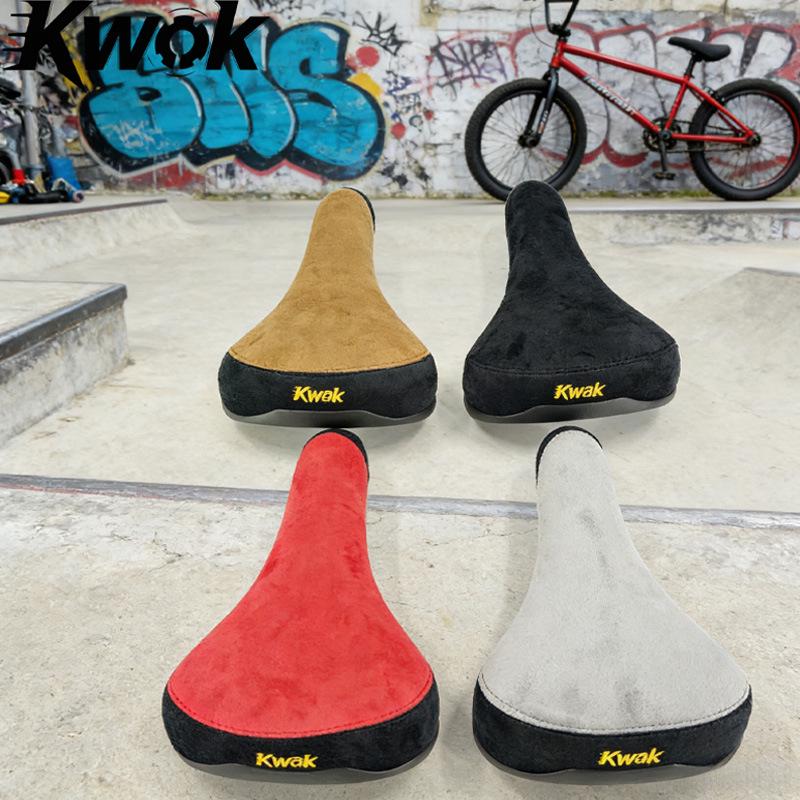 Замшевое седло для BMX: Удобное, Утолщенное Двухрельсовое Седло для Малоколесных Dirt Jump Велосипедов