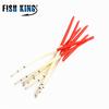 10pcs/lot 18cm Peacock Feather Float Fishing Float Bobber with Rings for Fishing Floating Floats