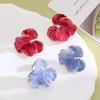 Petal Shape Ear Stud Jewelry French Earrings Fashion Flower Earrings Wedding