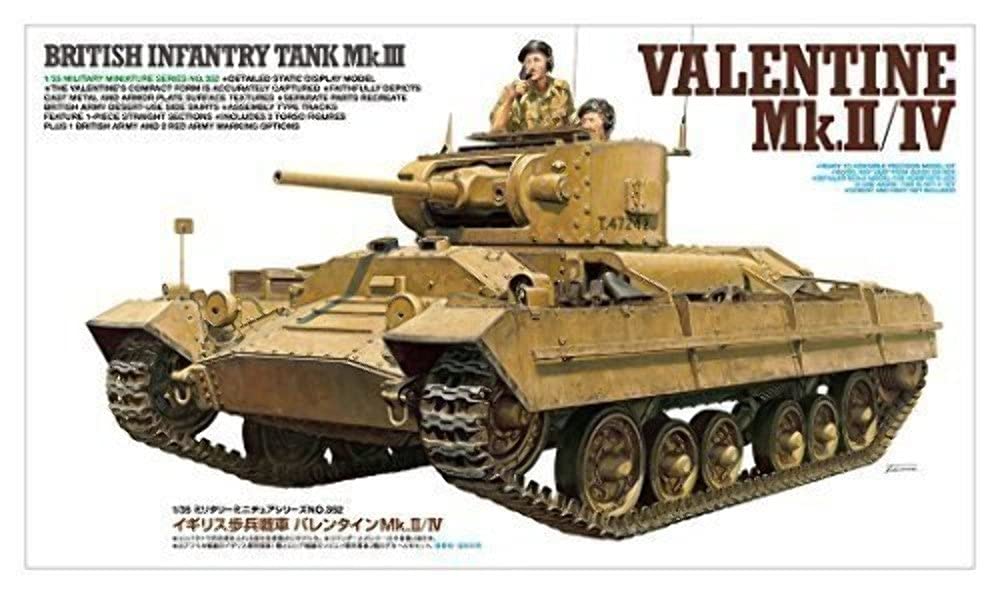 Tamiya Серия военных миниатюр 352 Британский пехотный танк Valentine Пластиковая модель-конструктор 35352 1/35 Нет. Mk.2/Mk.4
