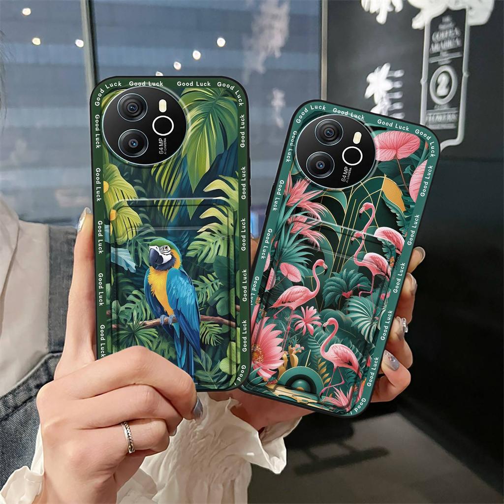 TPU Full Wrap Phone Case For Blackview Shark8/Oscal Tiger12 Card Slot Cartoon Silicone Cover Soft Case Anti-knock Cute