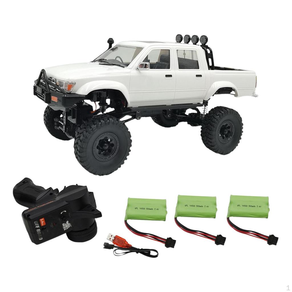 1:16 Scale C64-1 RC Crawler Car 4WD Electric Vehicle Trucks 10 km/H Rechargeable High Speed for