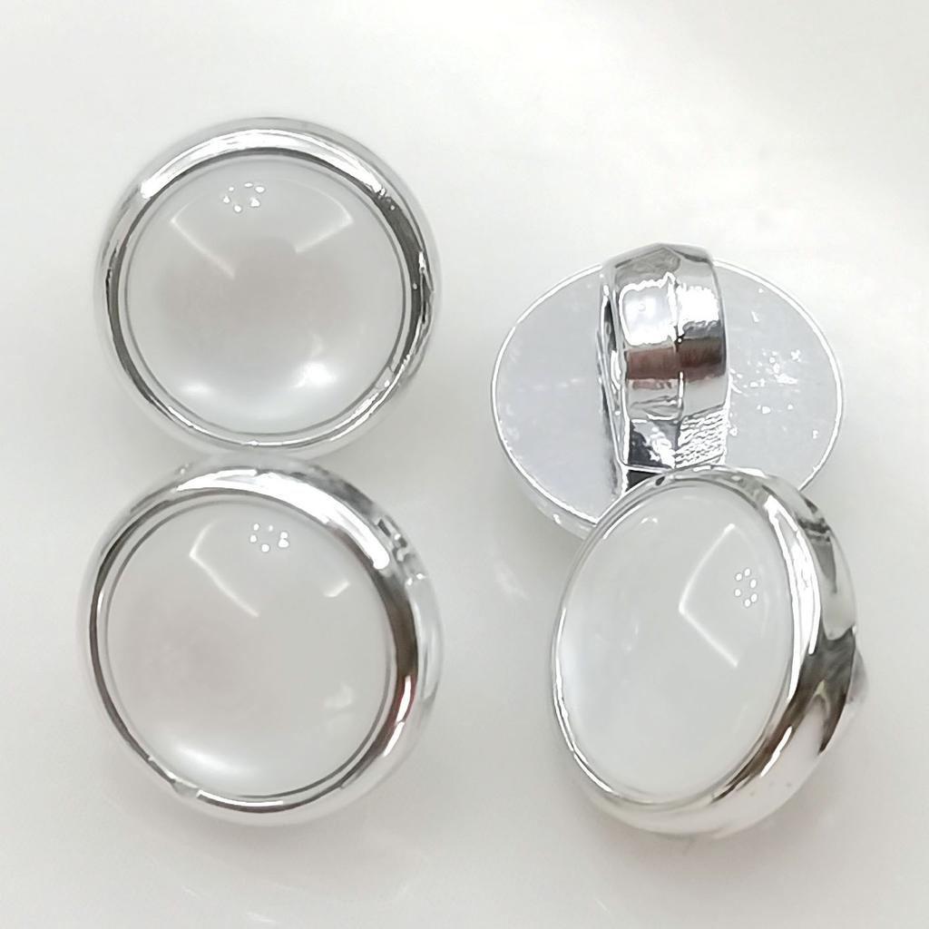 10PCS Beautiful Shank Buttons Round Gold Color Pearlized Shank Buttons Woman's Blouse Coat Clothes Accessories