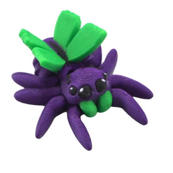 Yousheng 3D Printed Spider Ornament Mini Spider with Movable Joints Colorful Spider Fidget Toy for Kids And Adults Party Favors