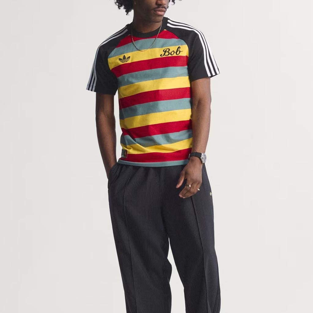 adidas Оригинальная полосатая футболка Bob Marley Originals JY5212