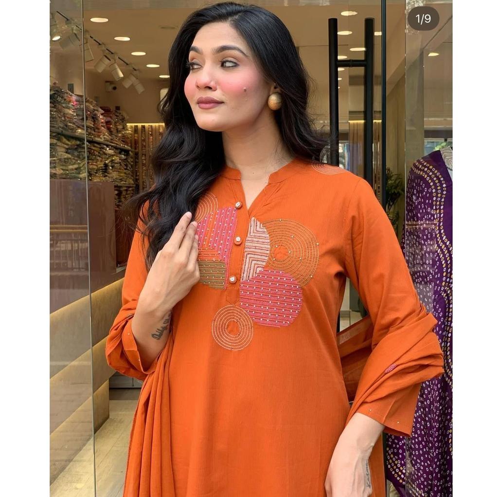 Индийский Болливуд Топ Туника Прямая Курта Сальвар Камиз Комплект Пакистанская Одежда Для Вечеринок Этническая Курти