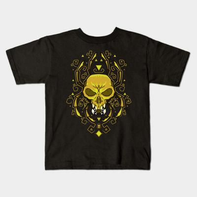 Boys Girls Soft Cotton Graphic Tees Golden Skulltula T-shirt Breathable Daily School Wear Kids T-Shirts