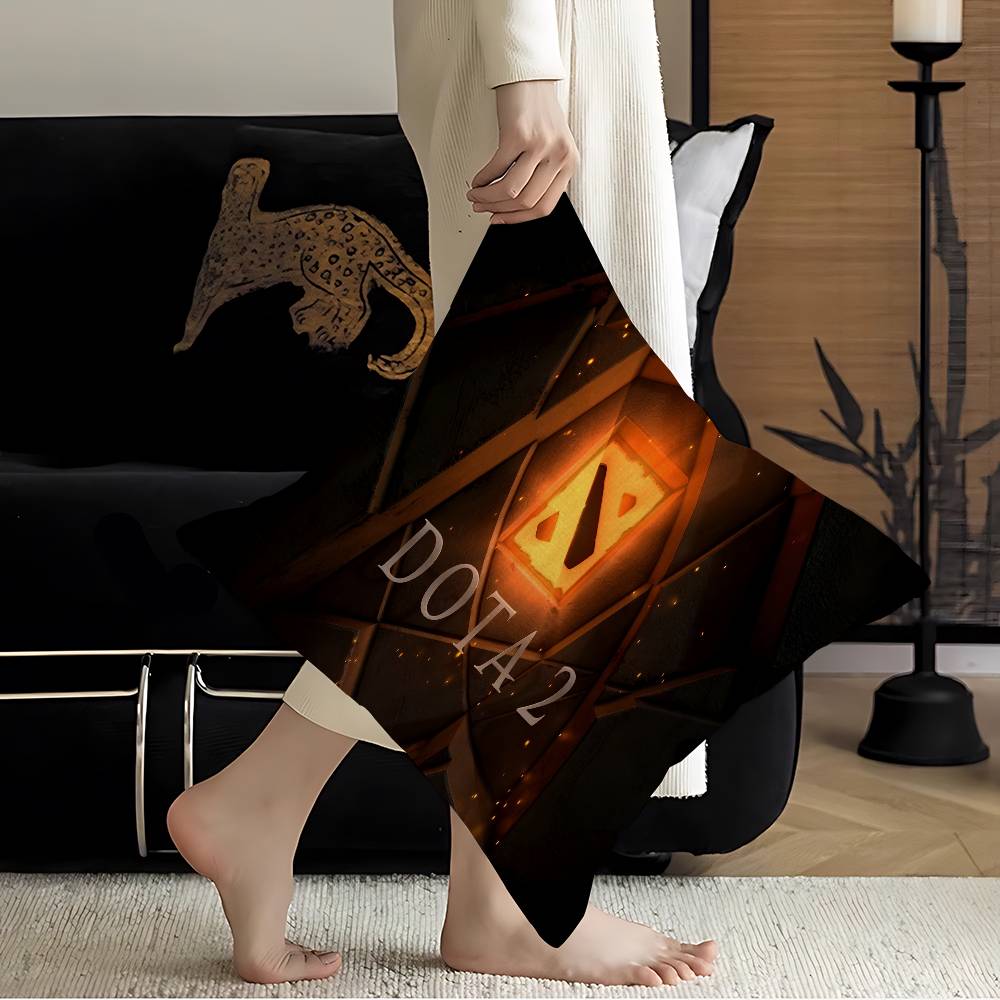 Hot Game DDota  Cushion Cover Pillow Cover Decor Pillowcase Printed Cushion Case for Couch