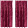 Velvet Curtains with Matching Curtains 2 pcs Burgundy 175 x 140 cm