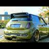 Углеродное волокно Для BMW Mini Cooper R50 R53 R56 Вер.2.11/2.12 Тип B Стиль JCW Заднее антикрыло Внешние комплекты кузова 06-13
