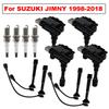 Набор из 4 шт. Для SUZUKI JIMNY 1998-2018 1.3L M13A M16A SWIFT MZ GRAND VITARA JT IGNIS Катушка зажигания и Провода свечей зажигания Запасные части