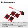Furniture Mover Set Transport Lifter 360 Degree Rotation with Universal Wheel Heavy Stuffs Moving Wheel Roller Bar Hand Tools