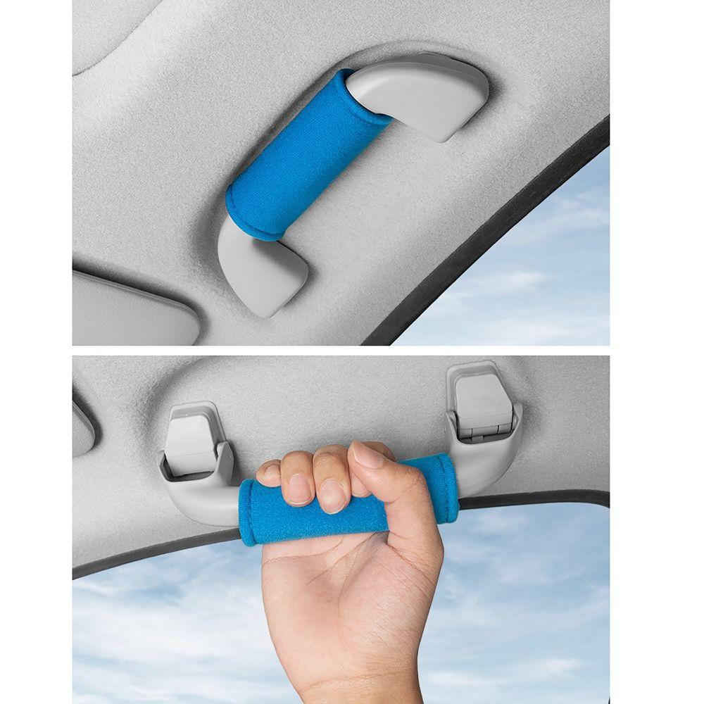 Non-slip Car Roof Armrest Plush Pull Handle Cover Car Handle Protector Interior Supplies