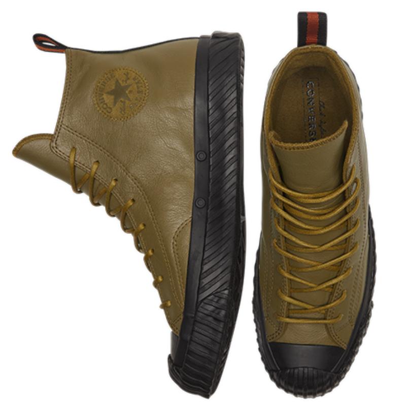 Converse 1970-е Chuck Taylor All Star Bosey Нескользящие и износостойкие Высокие кеды для скейтбординга Унисекс Зеленые