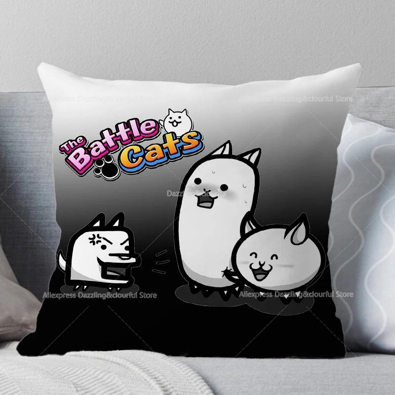 Подушка для кровати Battle Cats, чехол для детской кроватки, персонализированный защитный чехол для подушки, декор комнаты, подарок для ребенка, без вставки