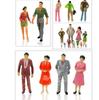 Scale DIY Mixed Color Pose Scale Model Character Model People Figures Plastic People