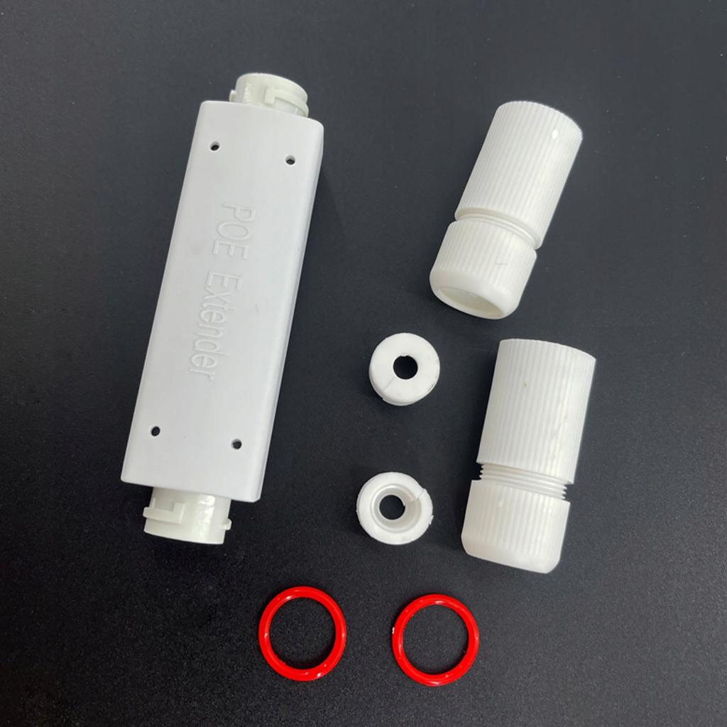 Rosfix Repeater POE Zewnętrzny – Wodoodporny | Zasilanie do 30W | RJ45 1x IN 1x OUT | Zasięg do 100m | 10/100 Mbps